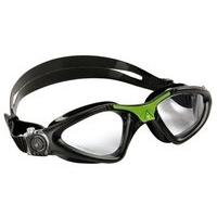 Aqua Sphere Kayenne Swimming Goggles - Black/Green Clear Lens