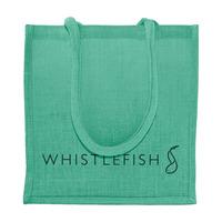 Aqua Jute Shopper