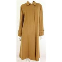 aquascutum camel formal long coat with camel and beige marbeled button ...