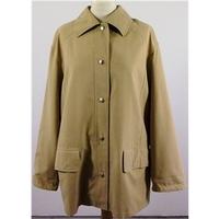 aquascutum size s tan lightly padded jacket