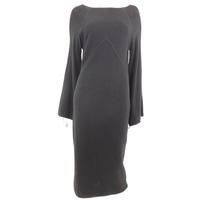 Aquascutum Size M Black Wool Jumper Dress