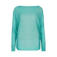 Aqua Batwing Sleeve Fine Knit Jumper