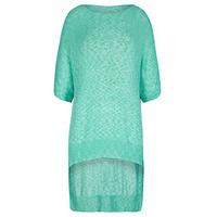 Aqua Popcorn Knit Top