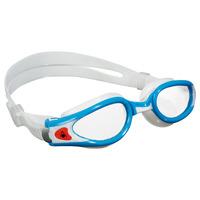 Aqua Sphere Kaiman Exo Small Fit Swimming Goggles - Clear Lens - Navy/White