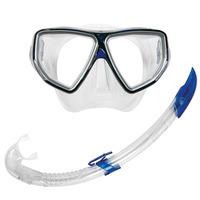 Aqua Lung Oyster LX Mask and Airflex LX Snorkel Set - Blue