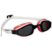 Aqua Sphere K180 Ladies Swimming Goggles - Tinted Lens - White/Red