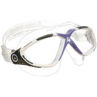 aqua sphere vista ladies swimming goggles clear lens whitegrey