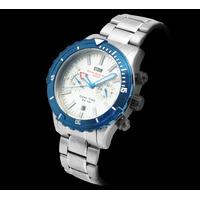 aqua pro mens stainless steel watch