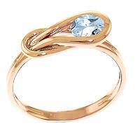 aquamarine san francisco ring 065ct in 9ct rose gold