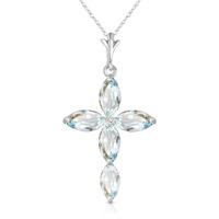 aquamarine and diamond pendant necklace 108ctw in 9ct white gold