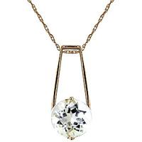 aquamarine embrace pendant necklace 145ct in 9ct gold