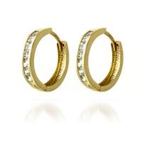 Aquamarine Huggie Earrings 1.2ct in 9ct Gold