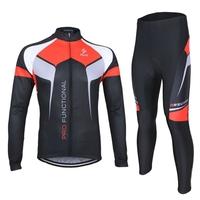 arsuxeo spring autumn cycling clothing set sportswear suit bicycle bik ...