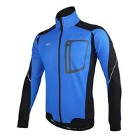 ARSUXEO Winter Warm Thermal Cycling Long Sleeve Jacket Bicycle Clothing Windproof Jersey MTB Mountain Bike Jacket