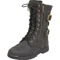 armr moto tara ladies leather motorcycle boots 35 black uk 2