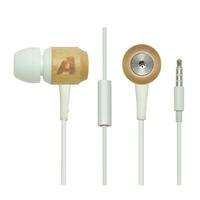 Arealer Premium Universal Genuine Wooden Cherry Wood In-ear Earphones Earbuds Headset with Mic for PC Tablet iPhone Sony HTC Android Smartphones
