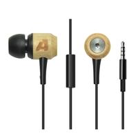 Arealer Premium Universal Genuine Wooden Cherry Wood In-ear Earphones Earbuds Headset with Mic for PC Tablet iPhone Sony HTC Android Smartphones