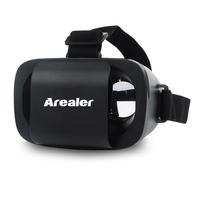 Arealer Immersive 3D VR Glasses Virtual Reality Glasses Goggles Helmet Video Movie Game Glass with Headband for iPhone 6 6S Plus Samsung Smartphones