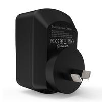 Arealer Quick Charger 3.0 Trial 42W USB Wall Charger with Two Smart USB Charger One Qualcomm Certified QC 3.0 Foldable Plug for Samsung Galaxy S7/S6 N