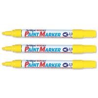 artline marker medium point yellow 400 12 pack