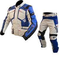 ARMR Moto Tottori Evo 2 Motorcycle Jacket & Trousers Stone Blue Kit