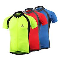 arsuxeo cycling jersey mens short sleeve bike jersey quick dry front z ...