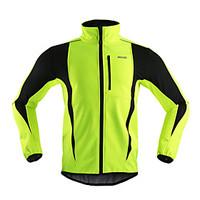 Arsuxeo Cycling Jacket Men\'s Bike Jacket Fleece Jackets TopsBreathable Thermal / Warm Windproof Anatomic Design Reflective Strips Back