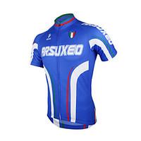 Arsuxeo Cycling Jersey Men\'s Short Sleeve Bike Jersey Tops Quick Dry Anatomic Design Front Zipper Breathable 100% Polyester ClassicSpring