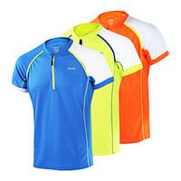 arsuxeo mens short sleeve running tops breathable quick dry antistatic ...
