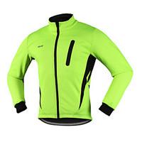 Arsuxeo Cycling Jacket Men\'s Bike Winter JacketBreathable Thermal / Warm Windproof Anatomic Design Waterproof Zipper Reflective Strips