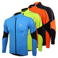 arsuxeo cycling jacket mens bike jersey tops breathable thermal warm f ...