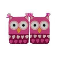 aroma home click ampamp heat gel hand warmers pink owl