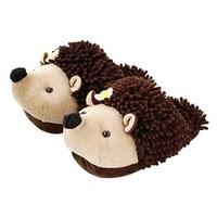 aroma home fun for feet fuzzy slippers hedgehog
