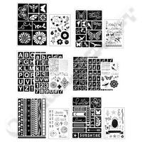 Art-C Stamp And Stencil Collection - Contains 6 Sets Of Stamps and Stencils 375581
