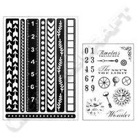 Art-C Stamp and Adhesive Stencils - Border Strips - 30 Pieces 372199