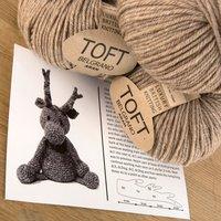 Aran Reindeer Crochet Kit Includes 300g Aran Yarn and Pattern 334028