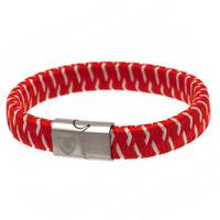 Arsenal F.c. Woven Bracelet Official Merchandise