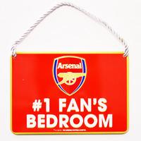 Arsenal Unisex No 1 Fan Bedroom Sign, Multi-colour