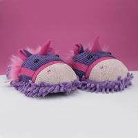 aroma home fuzzy feet slippers unicorn