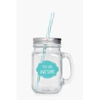 are awesome mason jar blue