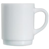 arcoroc opal stackable mugs 290ml pack of 6