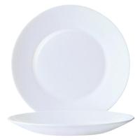 arcoroc opal restaurant wide rim plates 254mm pack of 6