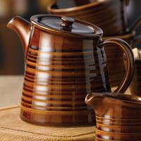 art de cuisine rustics snug tea pot brown 15oz 425ml single