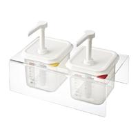 Araven Sauce Dispensers GN 1/6 Transparent 2.6Ltr Set of 2 Pack of 2