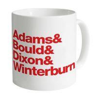 arsenal back four mug