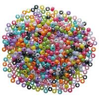Artstraws Pony Beads, Assorted Colours (Approx 500)