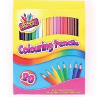 Art Box Colouring Pencil Crayons 20 Pack