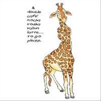 Art Impressions Zoo Crew Cling Rubber Stamp-Giraffe Set 262690