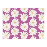 Art Gallery Fabrics Daisies Lilac Scent Stretch Jersey Knit Dress Fabric