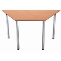 Arista Trapezoidal Folding Meeting Table Oak